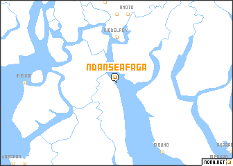 map of Ndanse Afaga