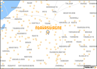 map of Ndawas Diagne