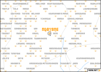 map of Ndayané