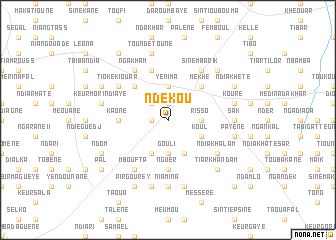 map of Ndékou