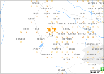 map of Nderi