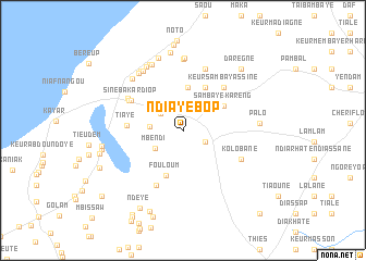 map of Ndiaye Bop