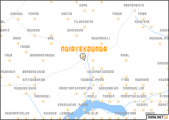 map of Ndiaye Kounda