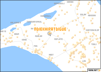 map of Ndiékhirat Digue