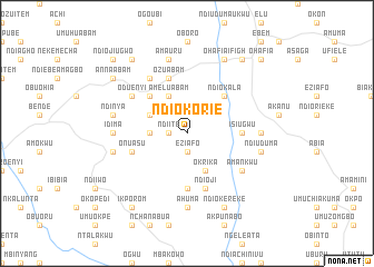 map of Ndi Okorie