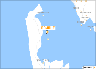 map of Ndjoué