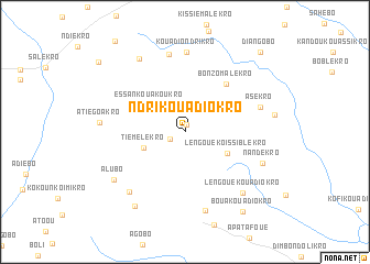 map of Ndri-Kouadiokro