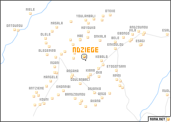 map of Ndziégé