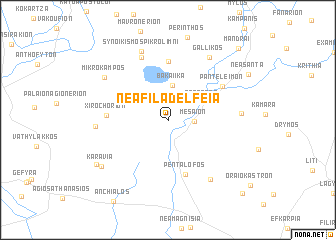 map of Néa Filadélfeia