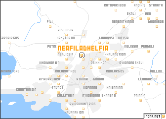 map of Néa Filadhélfia