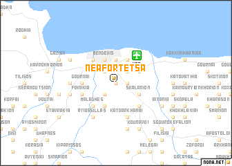 map of Néa Fortétsa