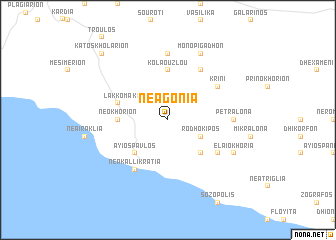 map of Néa Goniá