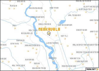 map of Néa Kavála