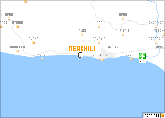 map of Néa Khilí