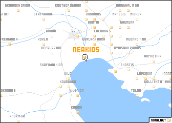 map of Néa Kíos