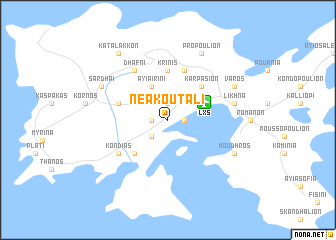 map of Néa Koútali