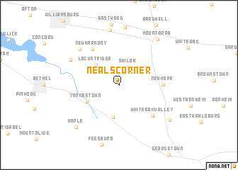 map of Neals Corner