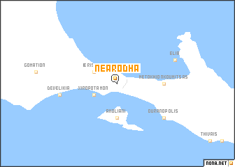 map of Néa Ródha