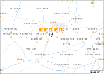 map of Néa Sevástia