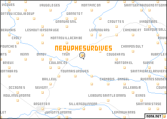 map of Neauphe-sur-Dives