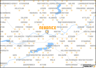 map of Nebanice