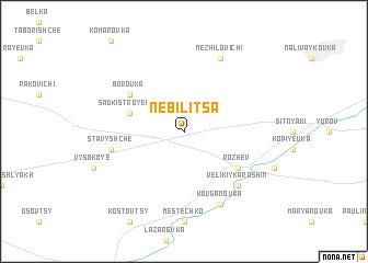 map of Nebilitsa