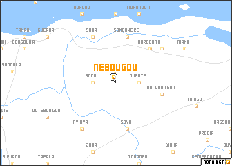 map of Nébougou