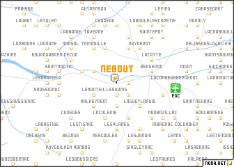 map of Nebout