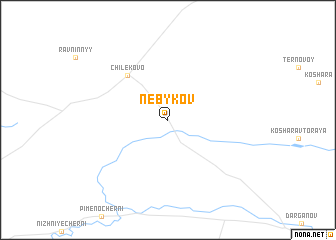 map of Nebykov