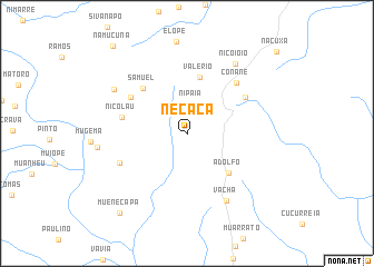 map of Necaca