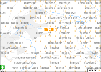 map of Néchin