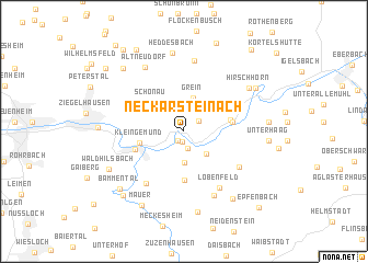 map of Neckarsteinach