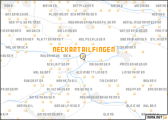 map of Neckartailfingen