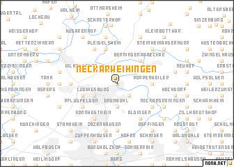 map of Neckarweihingen