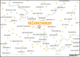 map of Neckarzimmern