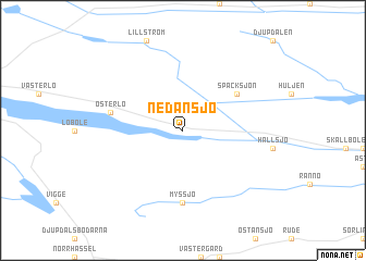 map of Nedansjö