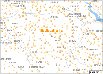 map of Neđeljište