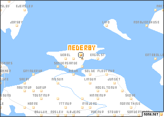 map of Nederby