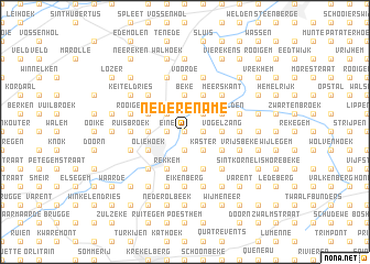 map of Nederename