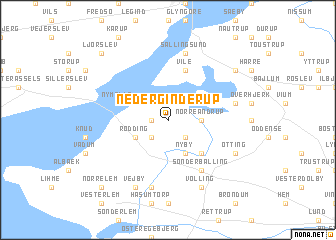 map of Neder Ginderup