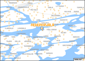 map of Nederkirjala