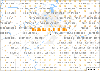 map of Nederzwijnaarde