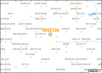 map of Nedeżów