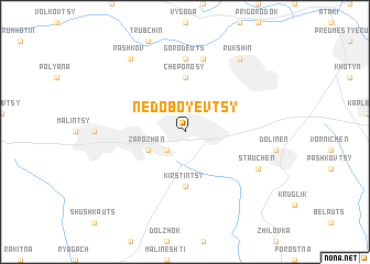 map of Nedoboyevtsy