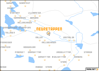 map of Nedre Tappen