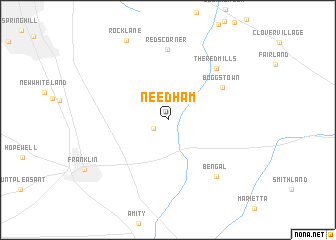 map of Needham