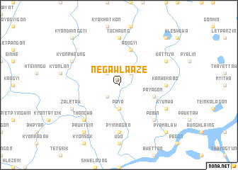 map of Negawla-aze