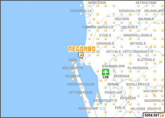 map of Negombo