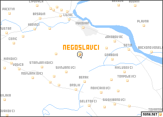 map of Negoslavci