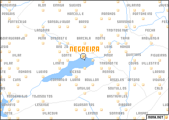 map of Negreira